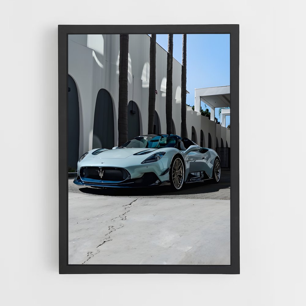 Poster Cielo Bleu – affiche Maserati (vue 2)